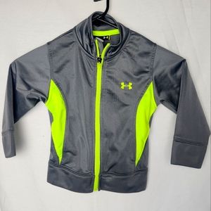 2T Under Armour Gray and green Zip Up Jacket Toddler